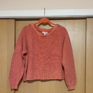 Women's Coral Shaker Crop Sweater XL